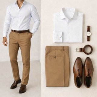 Kit Camisa Social Masculina e Calça Social Reta Tradicional Premium Tam Do 36 Ao 48 em Oferta na Shopee