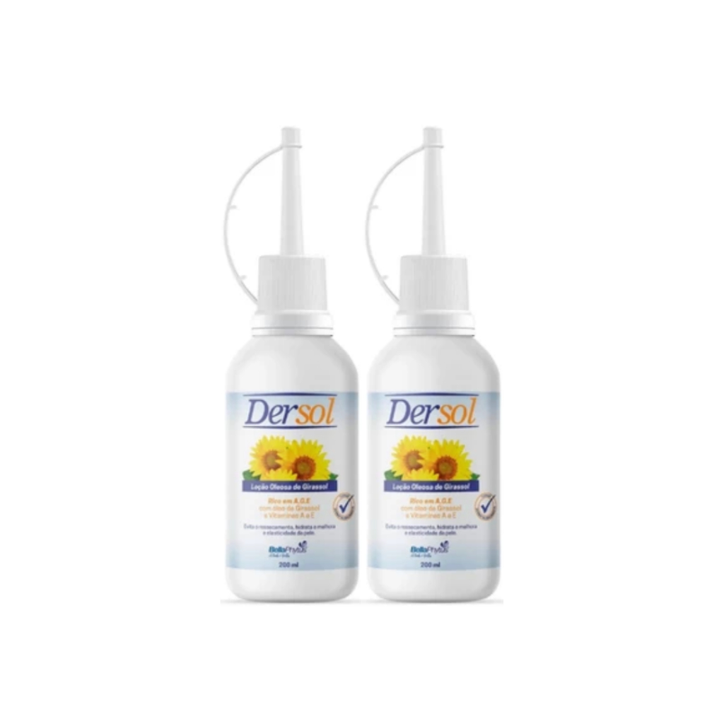 Dersol Loção Óleosa de Girassol e vitaminas A e E 200ml