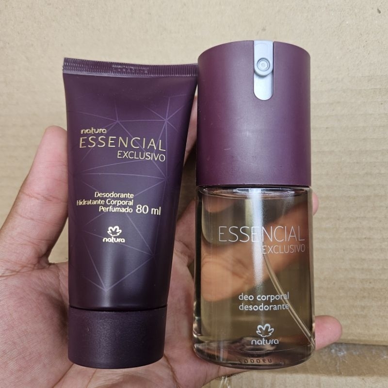 kit Natura Essencial Exclusivo Feminino 1 deo corporal + 1 hidratante corporal 80ml descontinuados LEIA A DESCRIÇÃO