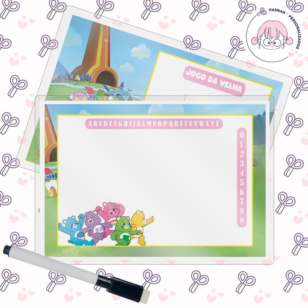 Kit 15 Lousa Magica Lembrancinhas Para Aniversario Envio imediato No Tema Ursinhos Carinhosos Novo