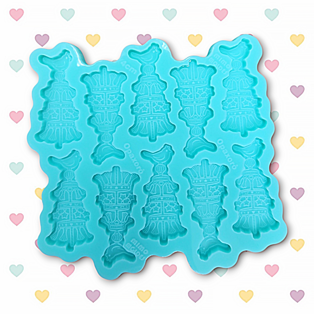 Molde Opaxorô para Pingente ou Chaveiro (6cm) - 10 cavidades - Orixá Entidade