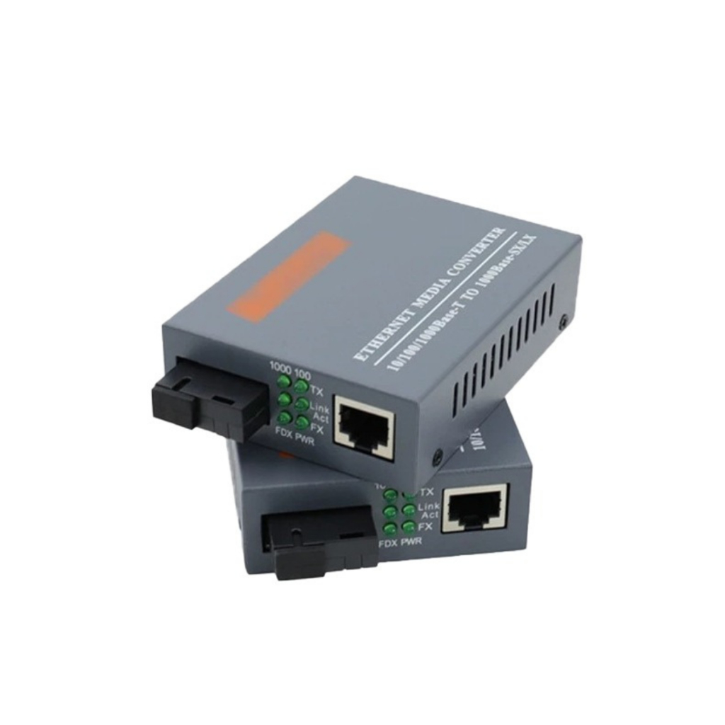 Conversores Mídia Gigabit 1000 Mb (par A + B) Fibra C/ Fonte