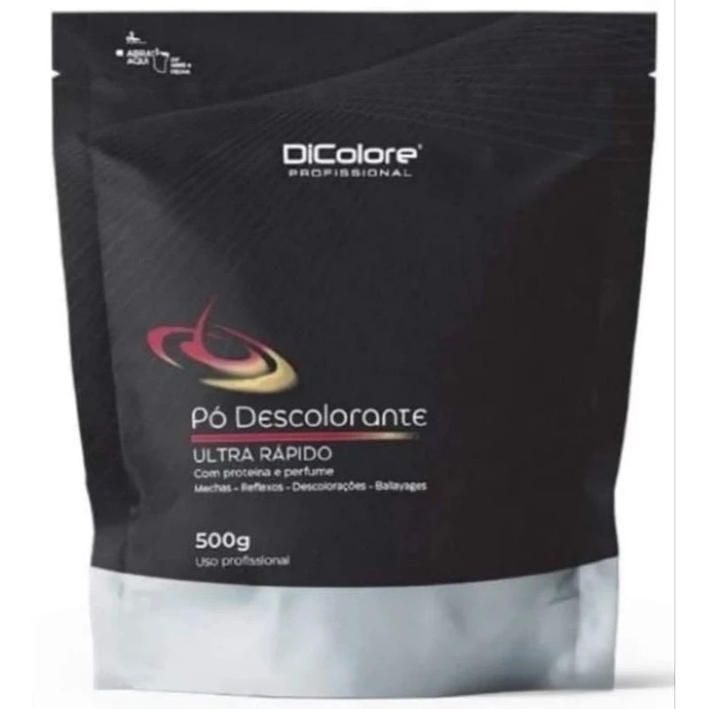 Kit 2 Pó Descolorante Azul Ultra Rápido 7 Tons DiColore - 500g + OX DE BRINDE