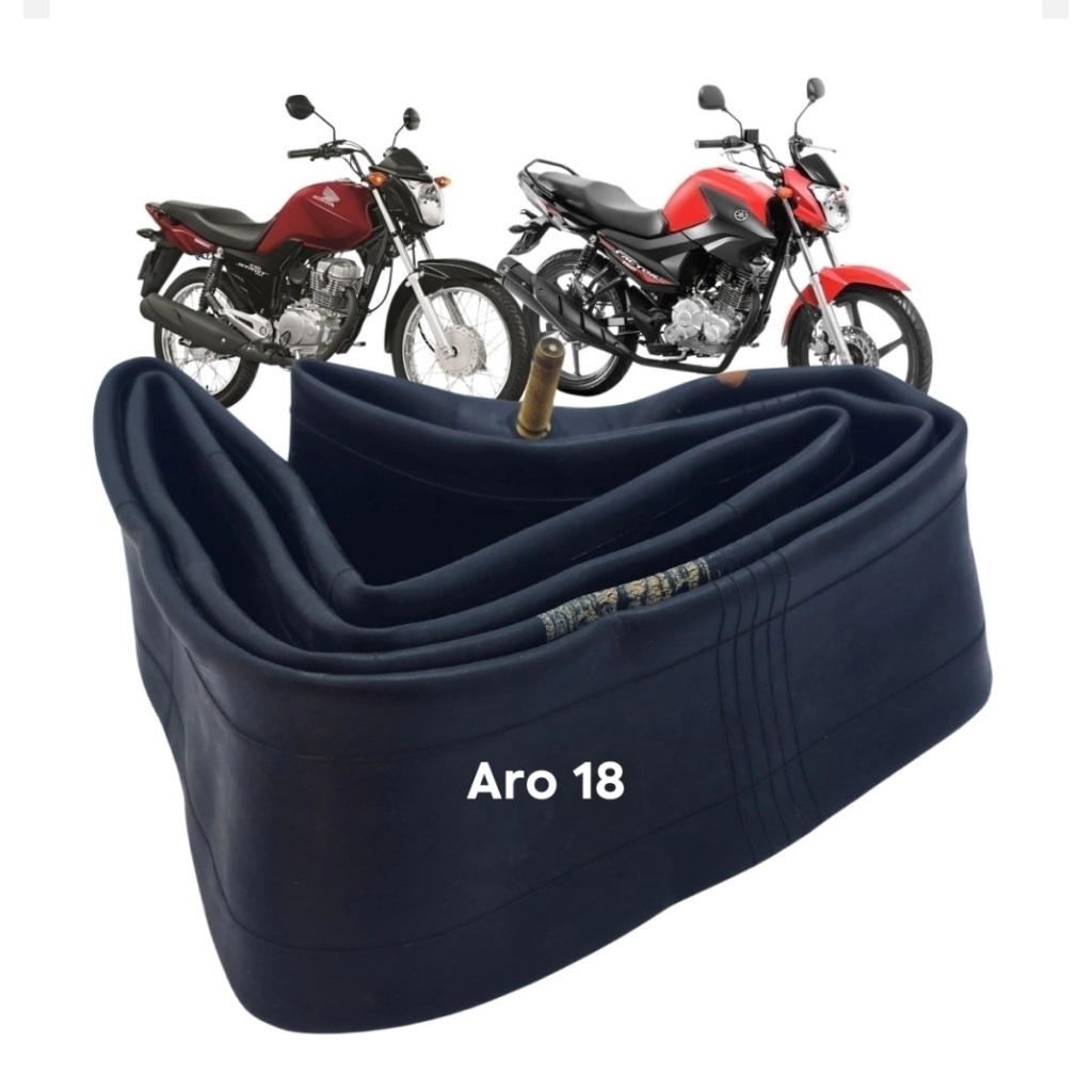 Câmara de Ar moto Para Pneu Aro 18 2.50-18 2.75-18 3.00-18 90/90-18 100/80-18 CG Titan
