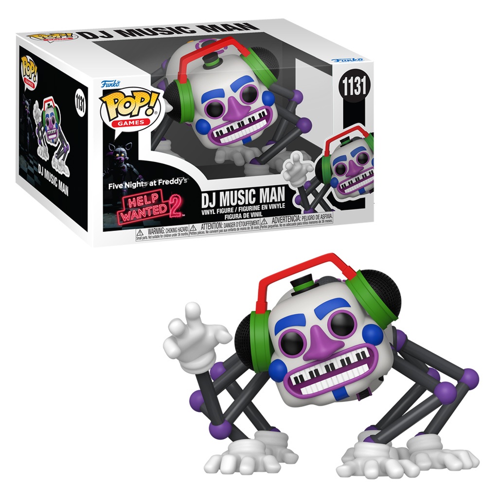 FUNKO POP GAMES FIVE NIGHTS AT FREDDY'S: HELP WANTED 2 - DJ MUSIC MAN 1131 NOVO ORIGINAL