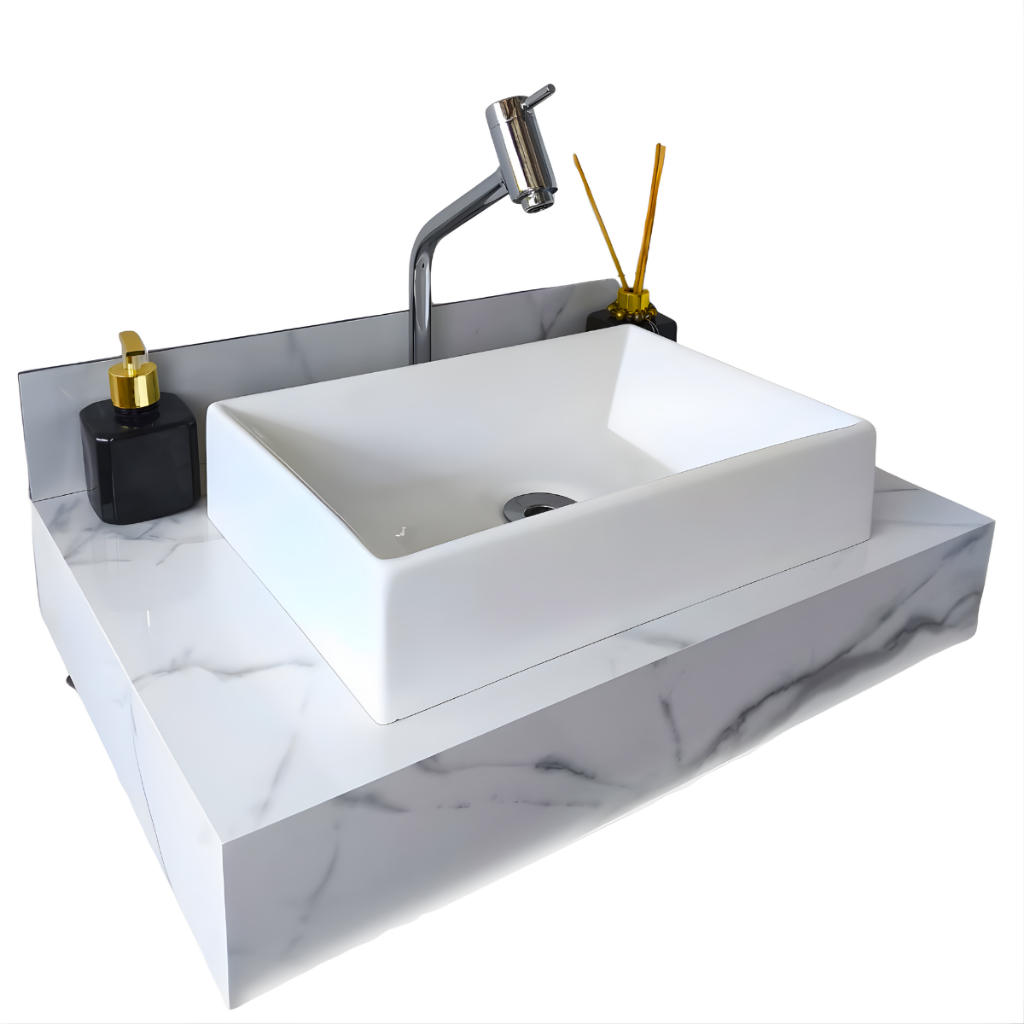 Bancada - Tampo em Porcelanato Polido para Banheiro 60x40 - ENVIO IMEDIATO