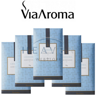 Sachê perfumado Aromatizador Via Aroma 10gr - ESCOLHA O SEU - para Gaveta Closet Carro em Oferta na Shopee