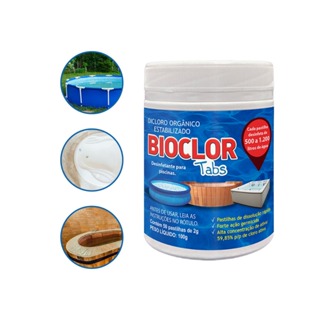 Mini Pastilhas De Cloro P/ Limpeza de Piscina Plásticas ou Infláveis c/ 50un - Bioclor Tabs em Oferta na Shopee