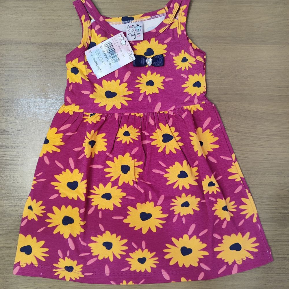 Vestido Infantil com Alça Dupla Rotativa em Oferta na Shopee