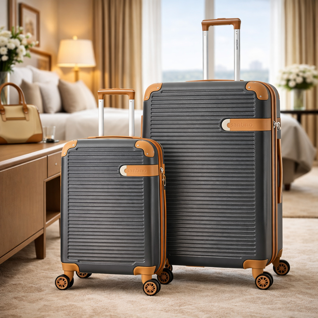 Kit Malas Santino 10Kgs E 23Kgs - Mala Com Alça Telescopia - Mala Resistente NOVIDADE!