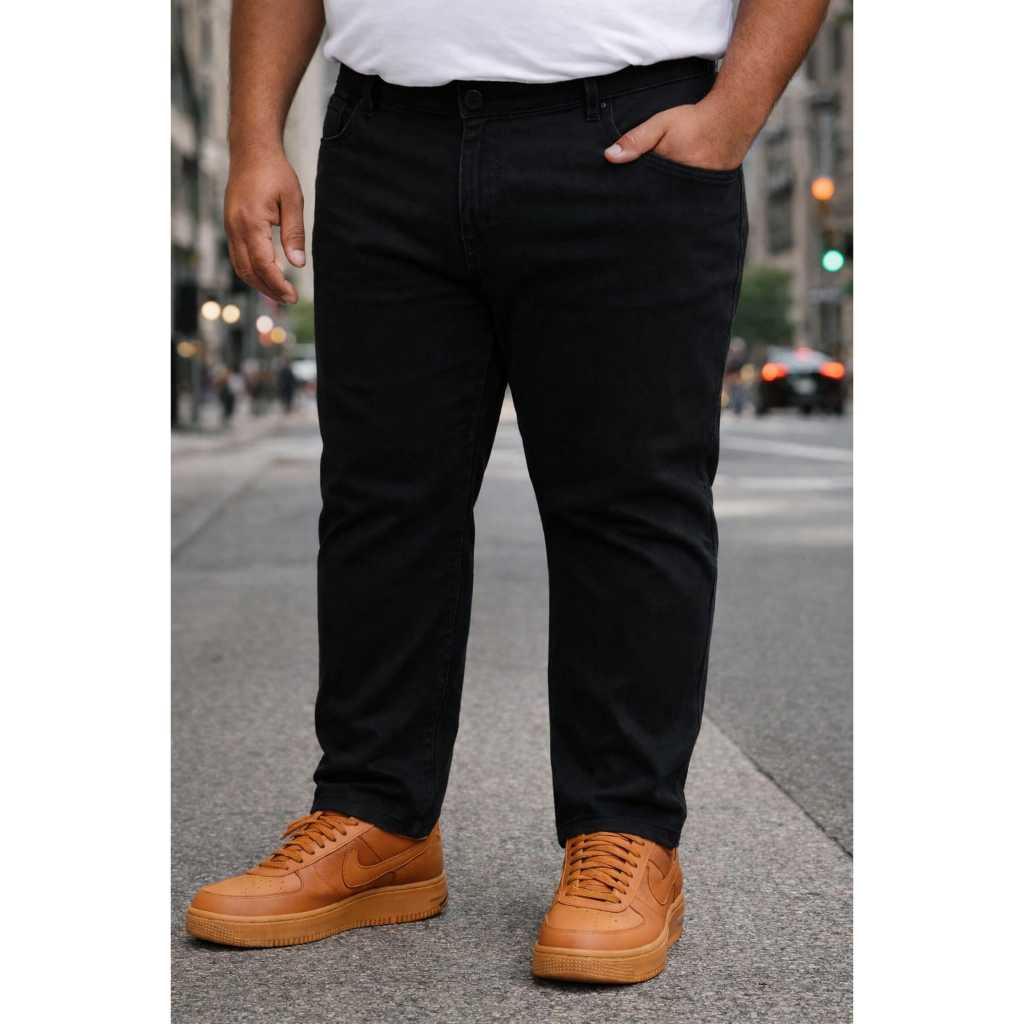 Calça Jeans Masculina Plus Size Elastano Tam 50 ao 70 - Modelo Básico Direto Da Fábrica em Oferta na Shopee