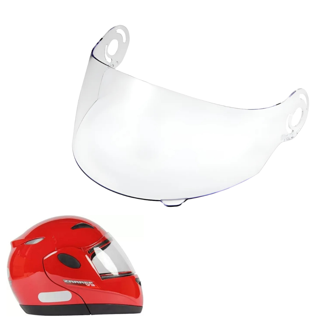 Viseira Capacete Taurus Zarref V2 V3 V4 Cristal ou Fumê 2.2mm em Oferta na Shopee