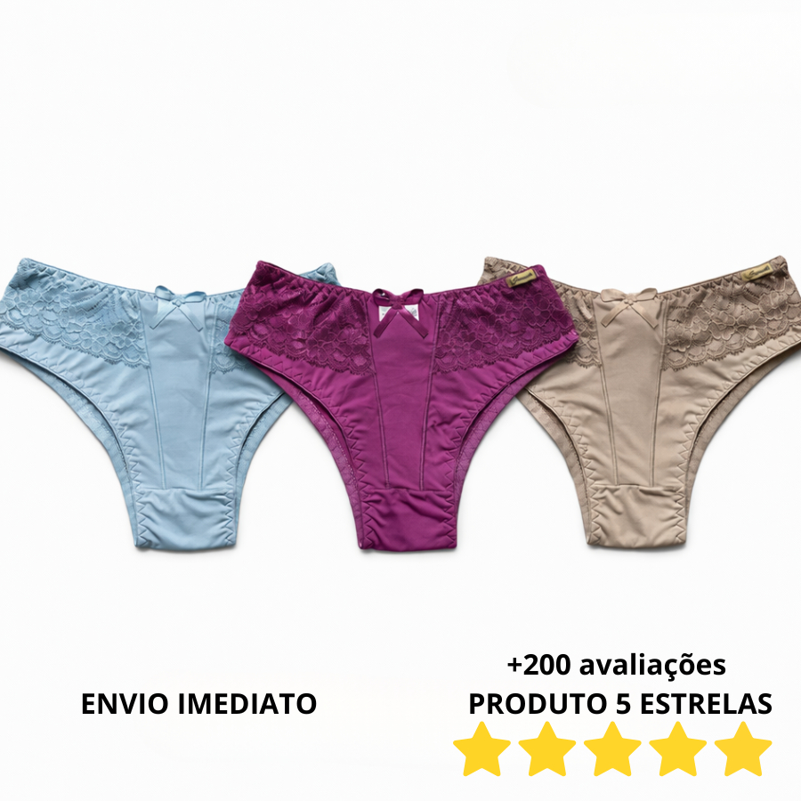 Kit Tangão Poliamida Premium  Não Marca Cintura Média G e GG Mais Vendido Salete
