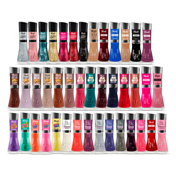 Kit Esmaltes Nati 42 Cores 8ml 5free Atacado Sortidas