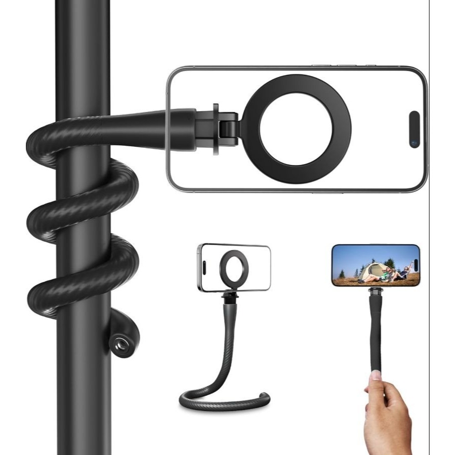 TELESIN° Suporte magnético flexível para celular, suporte de tripé, suporte de tripé para telefones