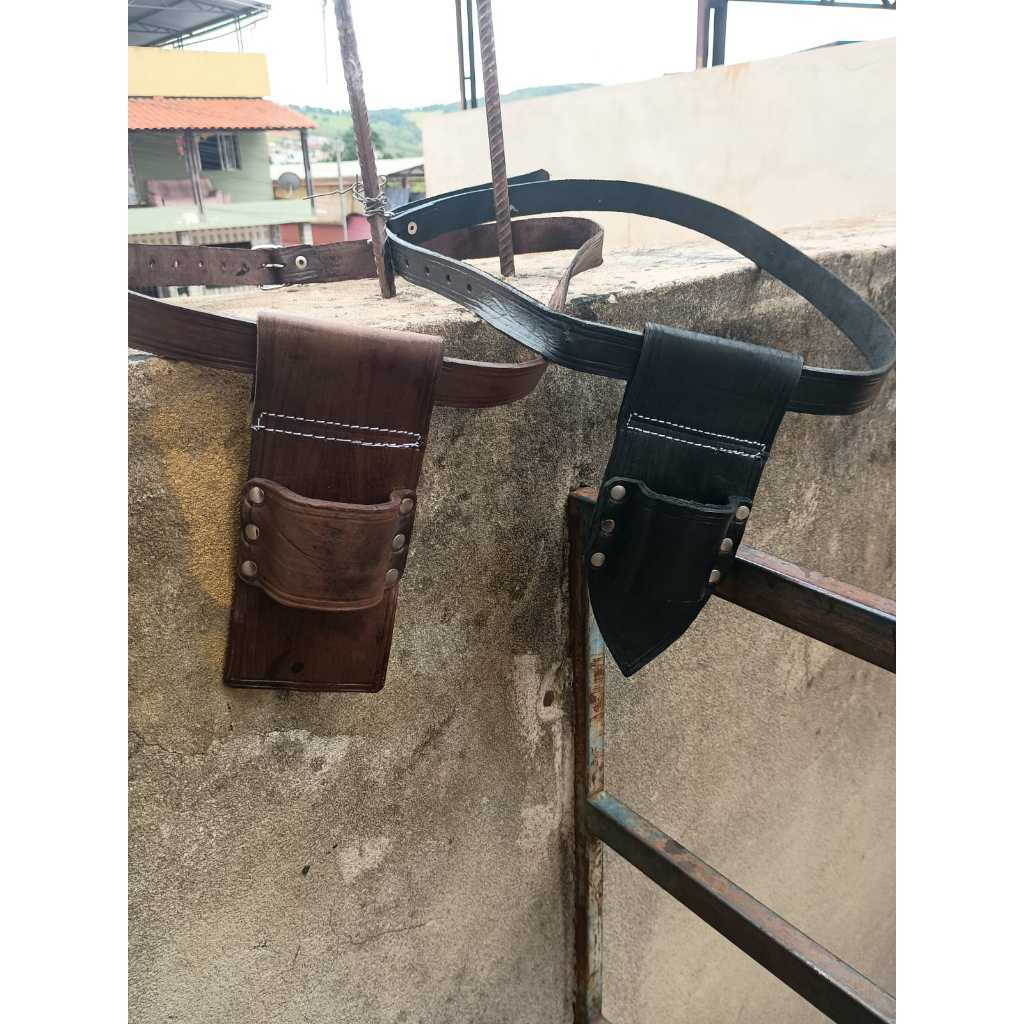 CAÇAPA DE CATRACA DE ANDAIME + CINTO DE COURO LEGÍTIMO em Oferta na Shopee