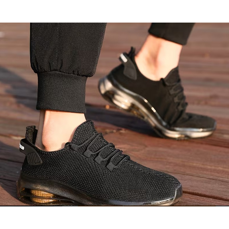 Tênis Masculino de Moda com Almofada de Ar, Absorção de Impacto, Antiderrapante, Confortável, Ideal para Corrida ao Ar L