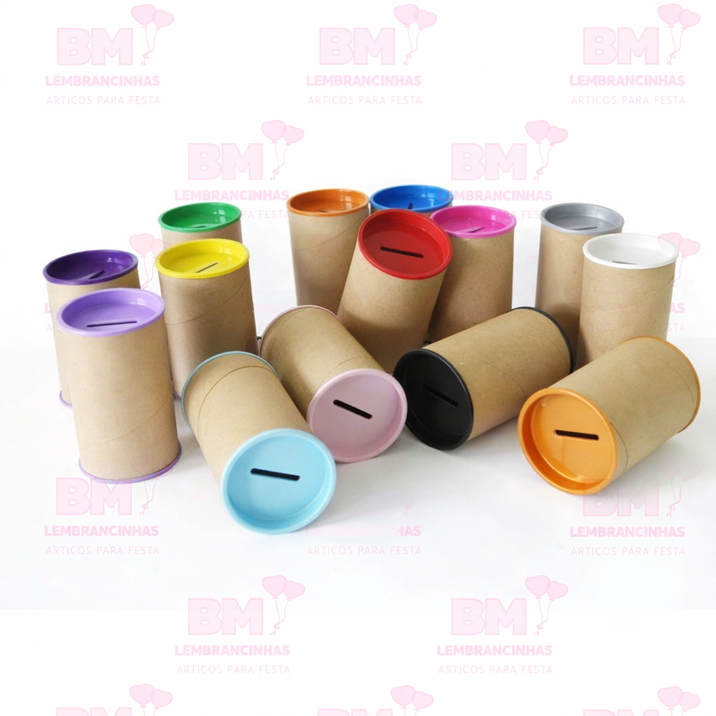 Cofrinhos de papelão 10x6 - 20 unidades - porta moedas