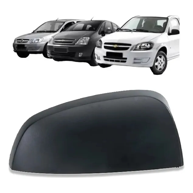 Capa Retrovisor GM Celta Meriva Prisma Preto Fosco Original Metagal Lado Direito