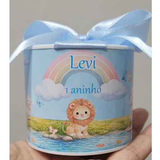 Tubolata Personalizada Deus criou 5x6cm – Lembrancinha para Festa, Chá de Bebê, Revelação e Maternidade,casamento