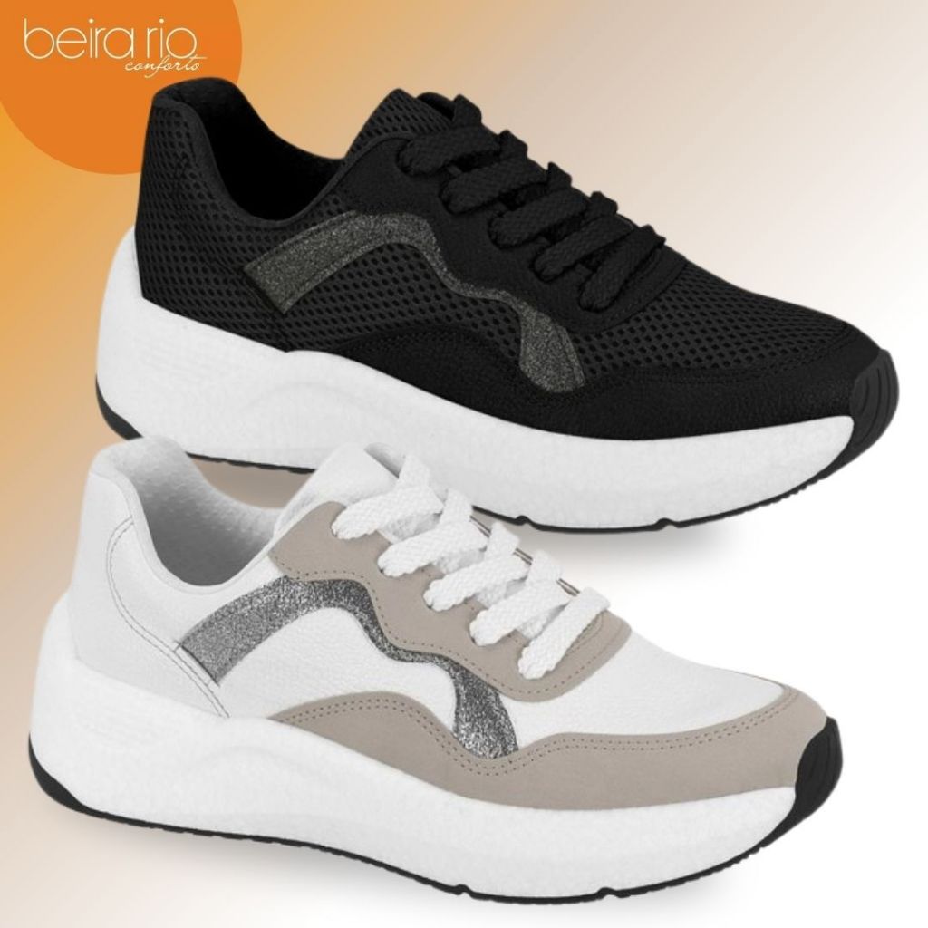Tenis Feminino Casual Beira Rio Ref.4327.102 em Oferta na Shopee