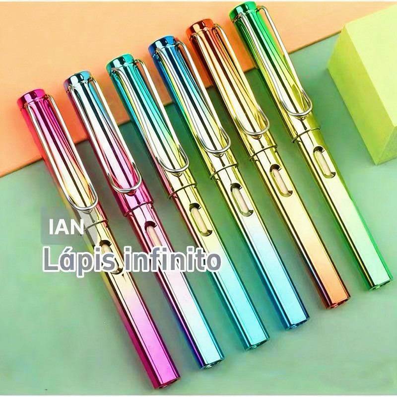 KIT 6/12 Lapis Infinito Nova tecnologia ilimitada escrita lápis sem tinta novidade em Oferta na Shopee