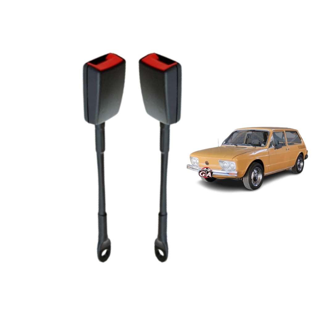 Par Fecho Fêmea Cinto Segurança engate trava Brasilia Vw haste flexível