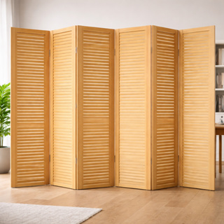 Divisoria de ambiente Biombo Bipartido para Escritório, quarto, comércio modelo Ripado em Oferta na Shopee