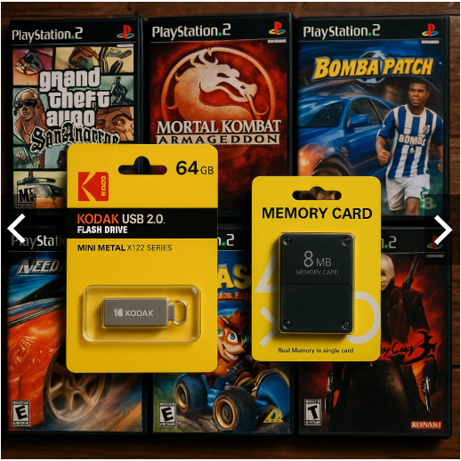 KIT OPL PARA PLAYSTATION 2 + PENDRIVE DE 64GB COM JOGOS
