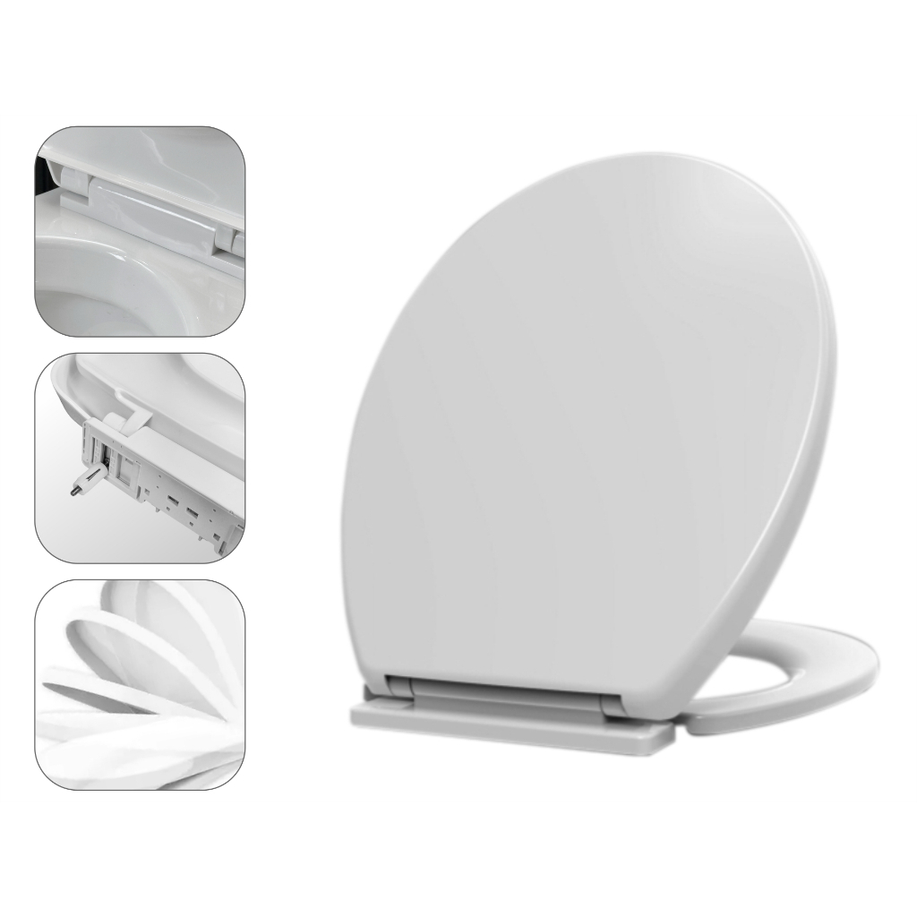 Assento Sanitário Tampa de Privada Vaso Inowar 38x44 cm Universal Compatível Diversas Marcas