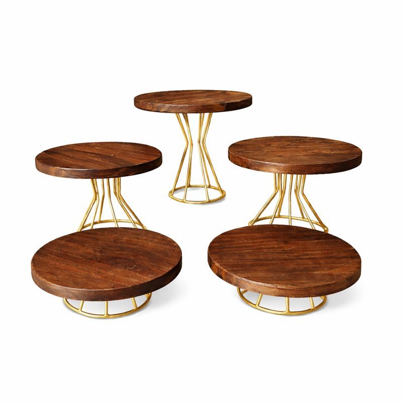 Kit Decoração Mesa de Festa Combo 6 Peças Escadinha + Suporte Boleira e Doceiras — imagem 2 de 2