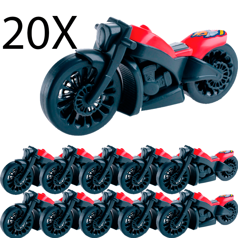 KIT COM 20 MOTINHA CUSTOM BRINQUEDO MOTO PARA MENINO ENVIO DE COR ALEATÓRIO FAZ DE CONTA AMAR É