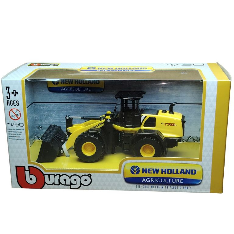 Miniatura Pá Carregadeira New Holland W170D Bburago 1/50