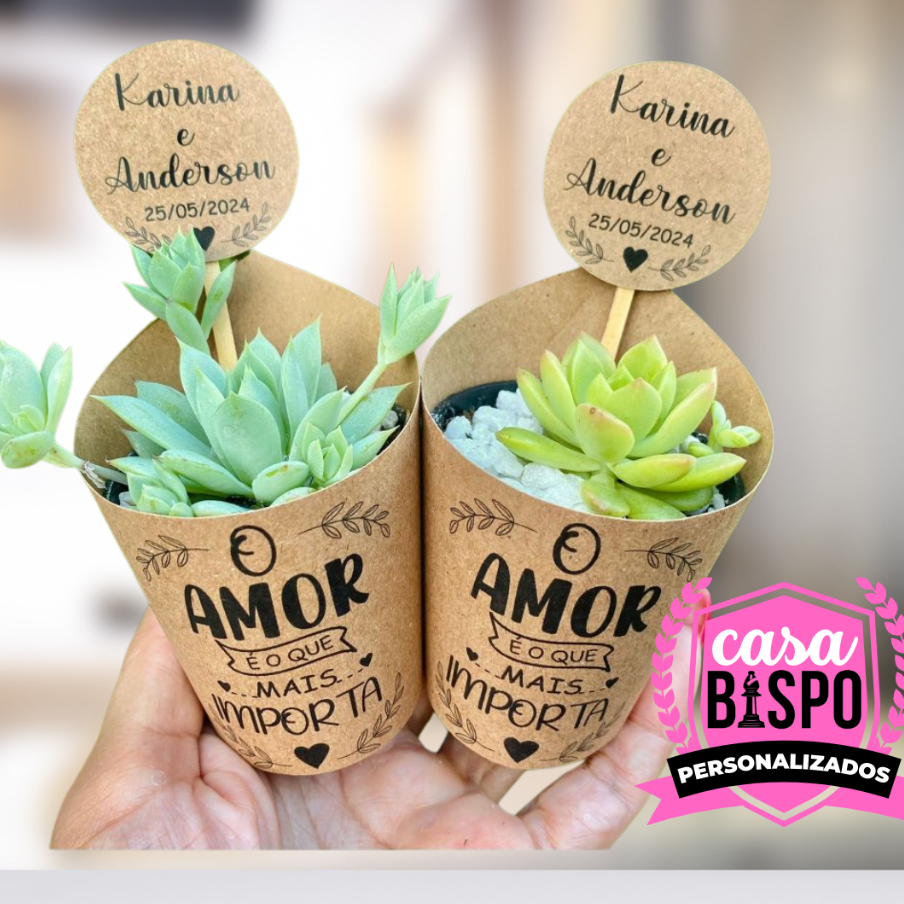 50 Rótulos e 50 Tags Personalizados para lembrancinhas Suculentas em Oferta na Shopee