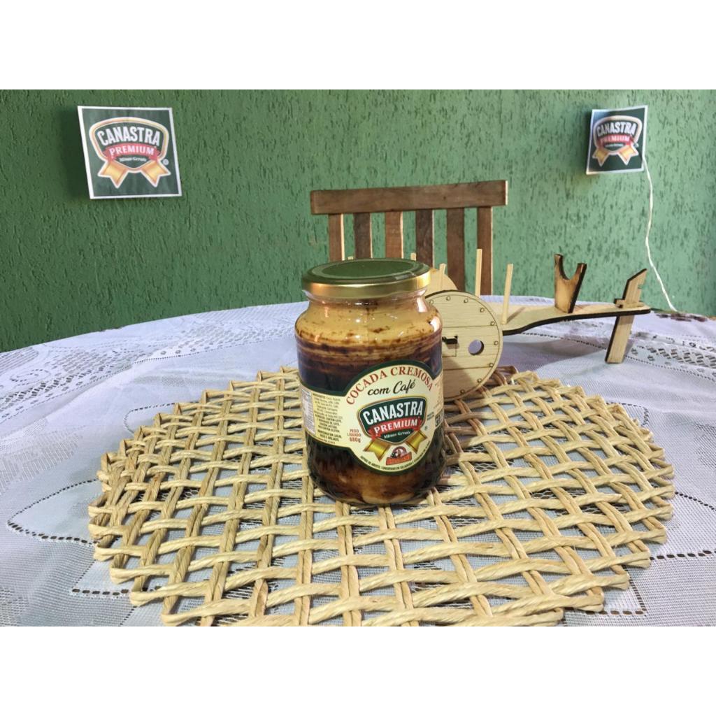 Cocada Cremosa com Geleia de Cafe 660gr Canastra Premium