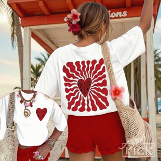 Camiseta Feminina Wild Heart Moda Casual T-Shirt Algodão Leve e Macio em Oferta na Shopee