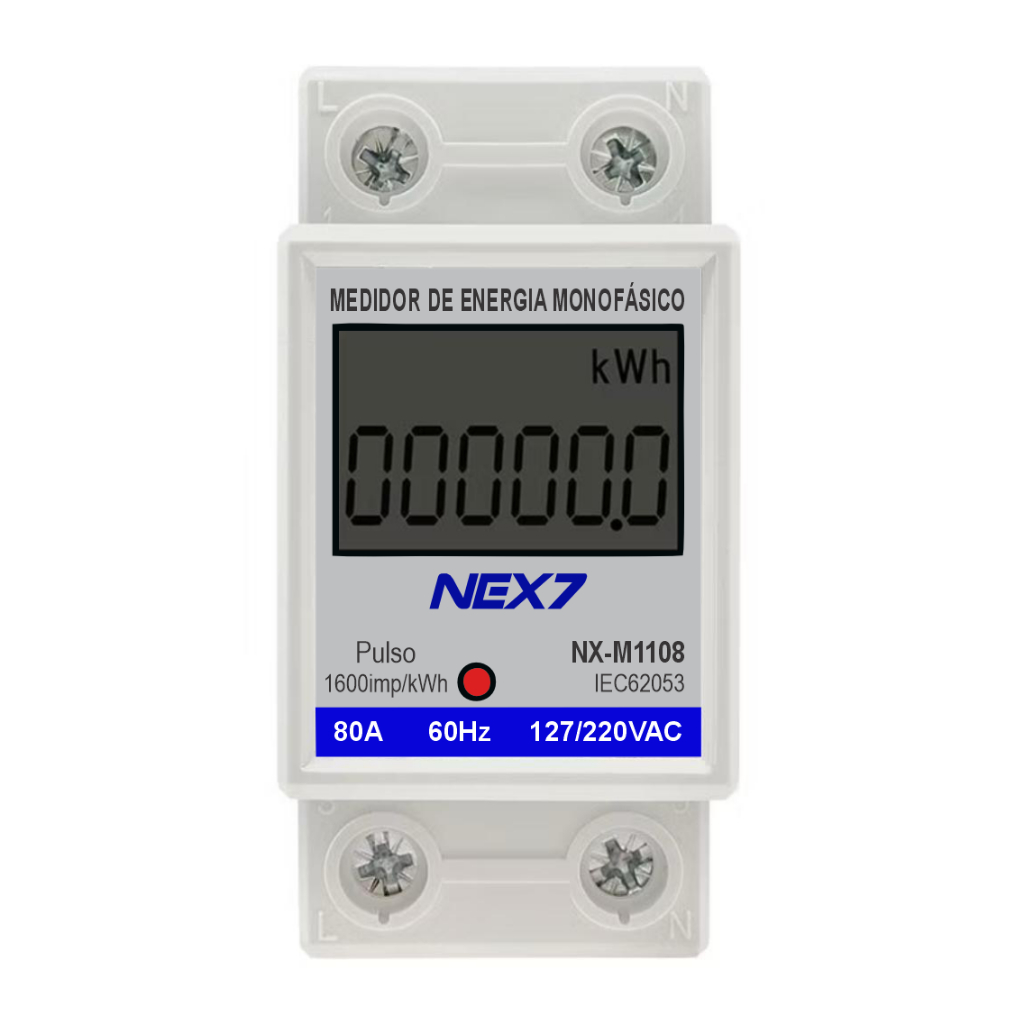 Medidor Consumo de Energia Monofásico 127/220V BIVOLT 80A em Oferta na Shopee