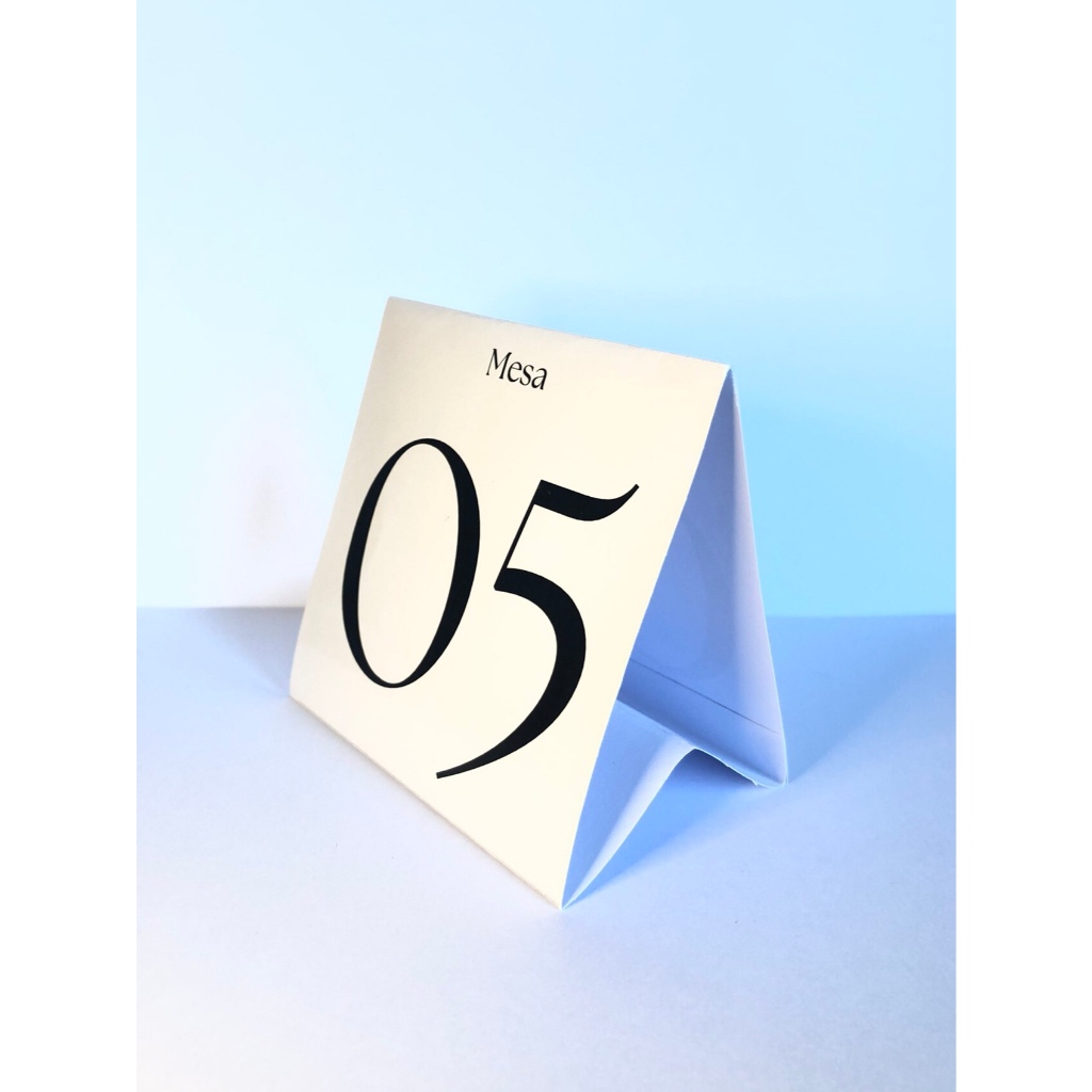 Marcador de Mesa Personalizado Casamento Numerado 13x11cm Dupla Face Papel Fotográfico