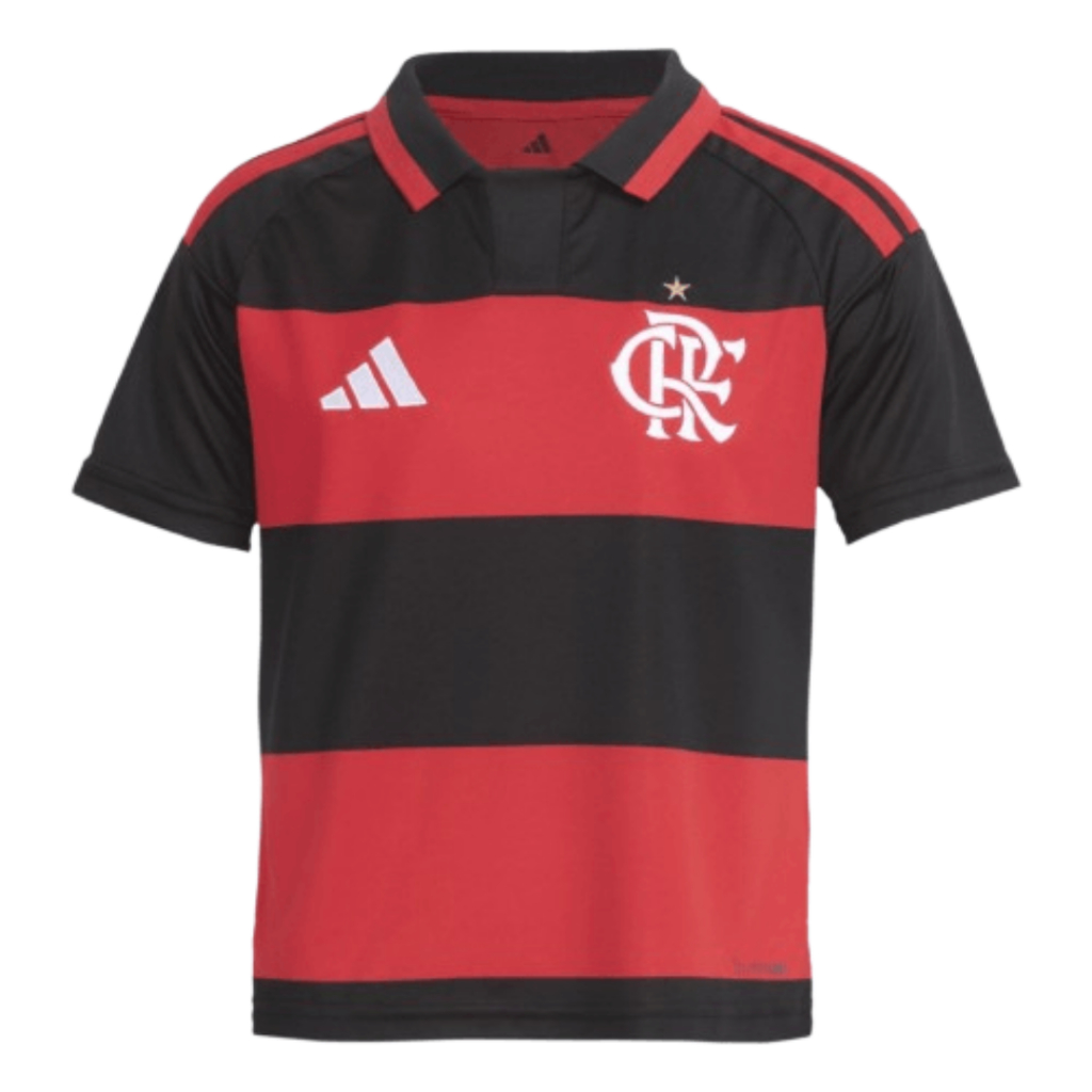 Manto Flamengo Infantil Jogo 1 Adidas 2026 em Oferta na Shopee