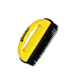 Escova Tira Pelo Cachorro Gato Cerdas De Silicone Amarela Detailer
