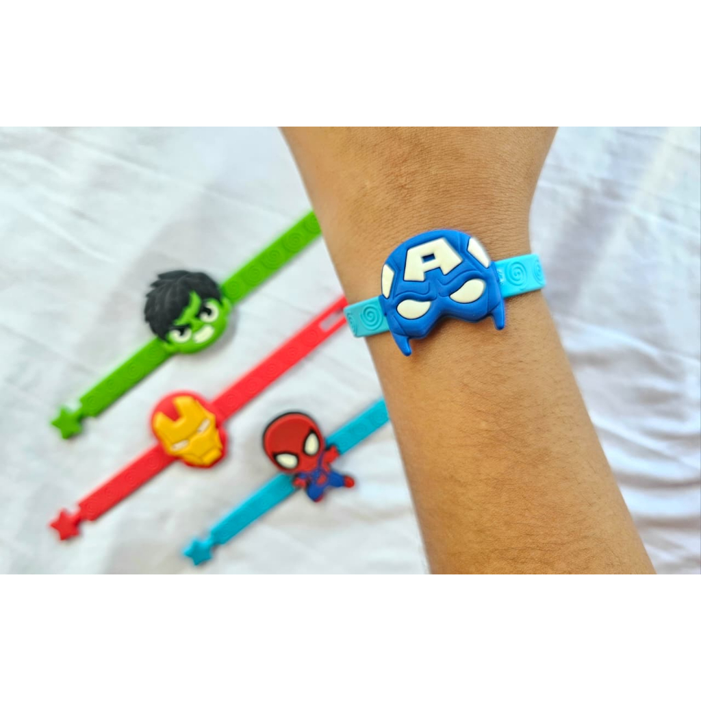 Kit 10 - Pulseiras Vingadores - Lembrancinha