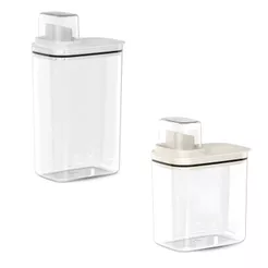 Kit Para Lavanderia Organizador 2 Dispenser 2,3L e 1,5L Ou para Sabão e Amaciante
