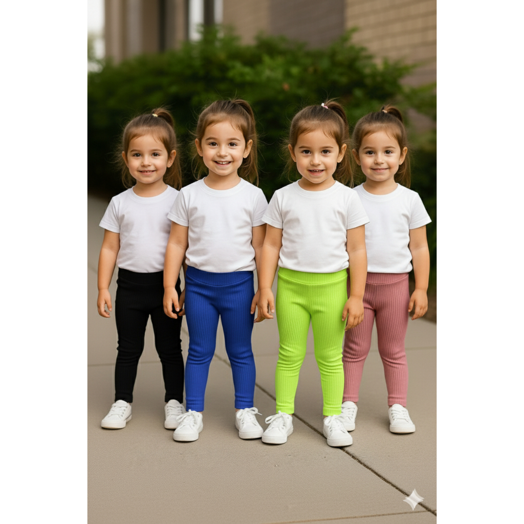 Kit 02 Calças Infantil Feminina Calça Feminina Infantil Calça Infantil Escola Parque Dia a Dia