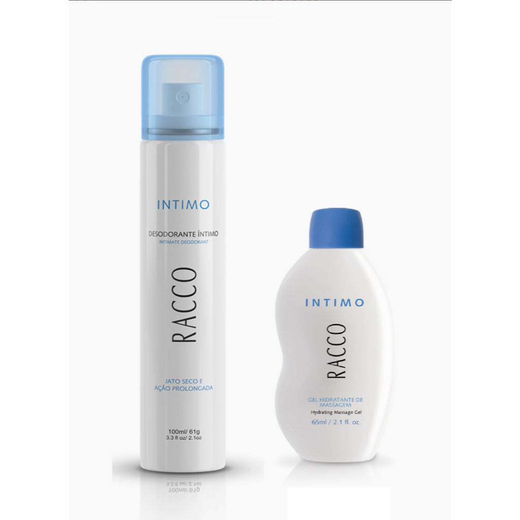 Kit Desodorante Intimo e Gel Hidratante de Massagem Intimo - Racco