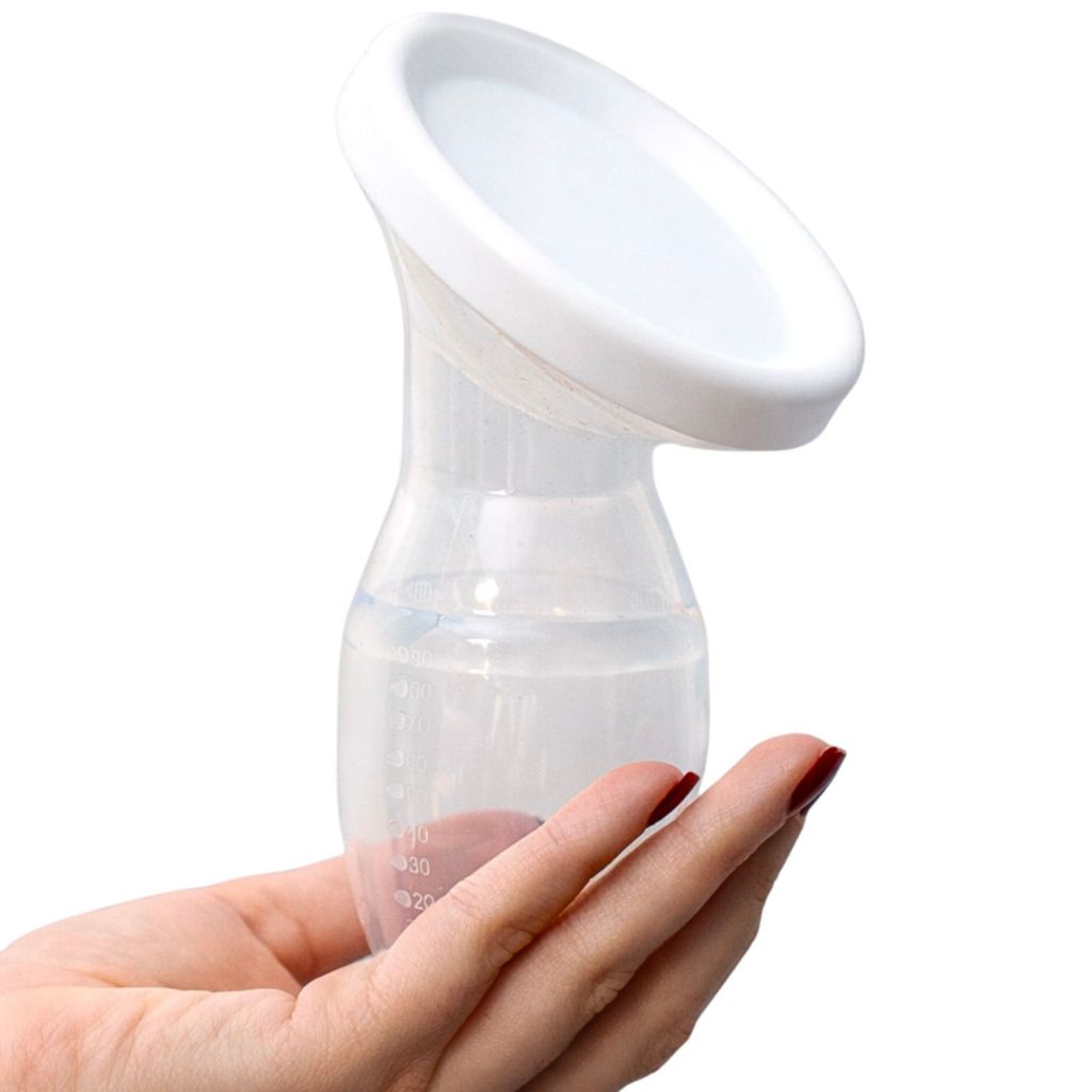 Copo Coletor de Leite Materno 120ml Silicone BPA Free C/Tampa Savemilk