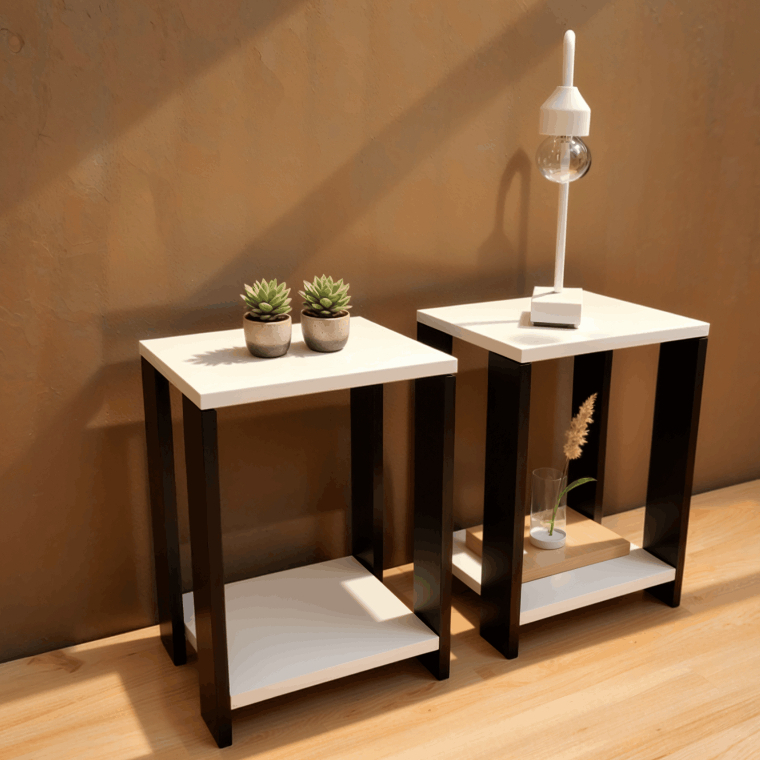 Criado, KIT COM DOIS, Mesa de apoio, Mesa auxiliar cama, Mesinha cabeceira, Mesa de cabeceira