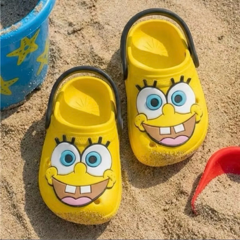 Babuche Infantil Menino e Menina Divertidos Bob Esponja Minions em Oferta na Shopee