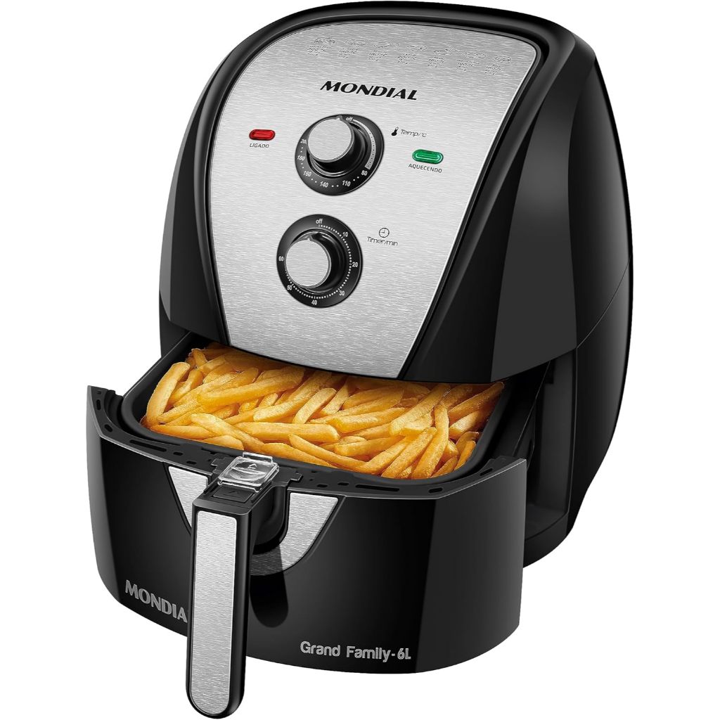 Fritadeira Sem Óleo Air Fryer 6L Mondial AFN-60-BI 1900W 127V