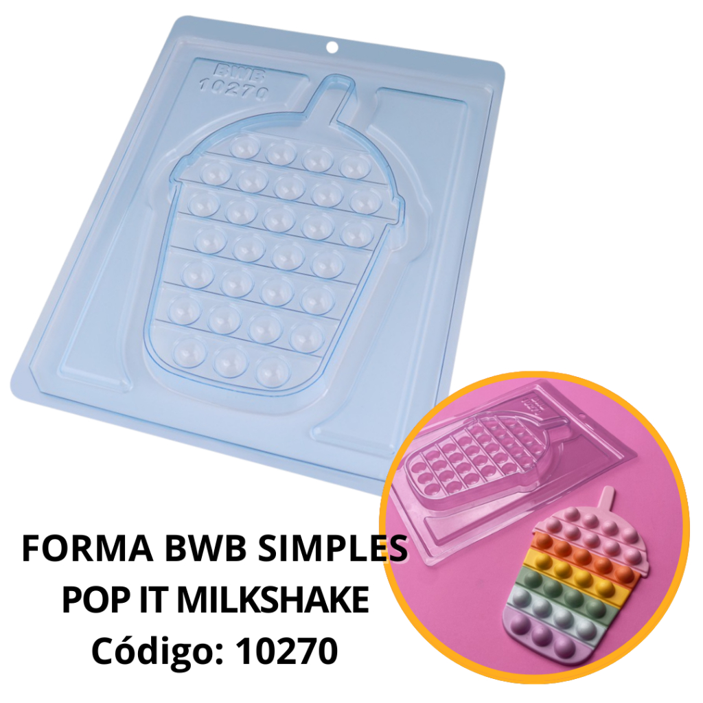 1~10 FORMA BWB P/ CHOCOLATE  SIMOLES POP ITS FIDGET TOY DIA DAS CRIANÇAS - 10270 MILK SHAKE em Oferta na Shopee
