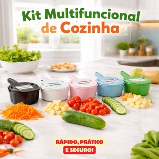 RALADOR DESCASCADOR CORTADOR FATIADOR DE LEGUMES VEGETAIS ALIMENTOS FRUTAS MULTIFUNCIONAL 12 EM 1 em Oferta na Shopee